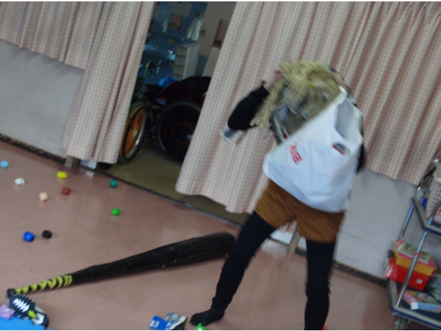 鬼がでた~！！