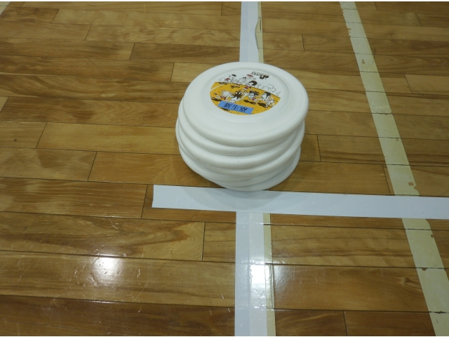 このフリスビーを使って投げます☆