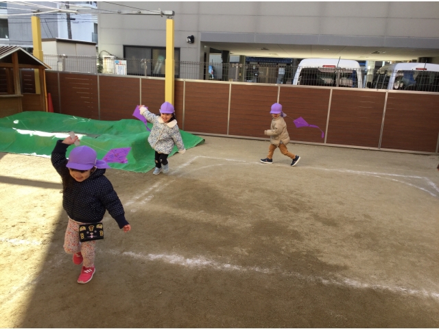 高く上げるぞ～！