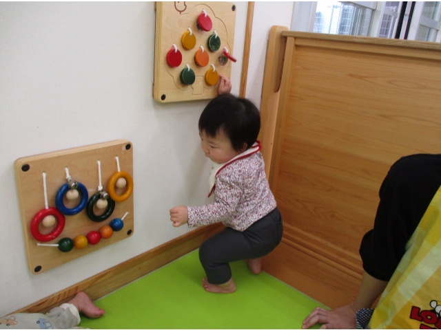 たっちでここまで触れるよ。触れるよ