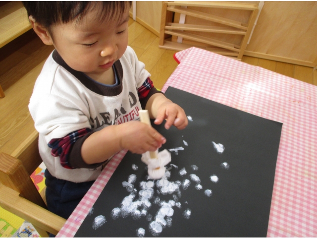 わ～！雪だ～♪