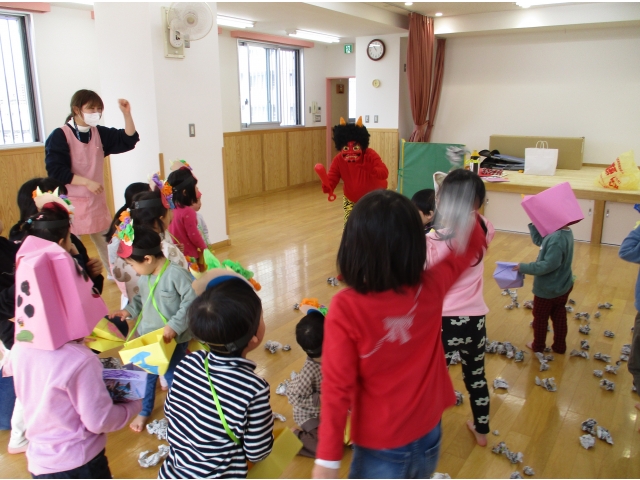 大きな鬼が来ました！