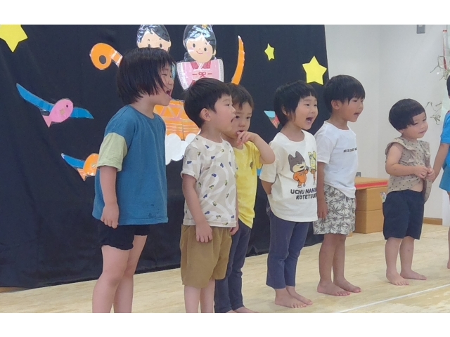 大きな声で元気いっぱい！