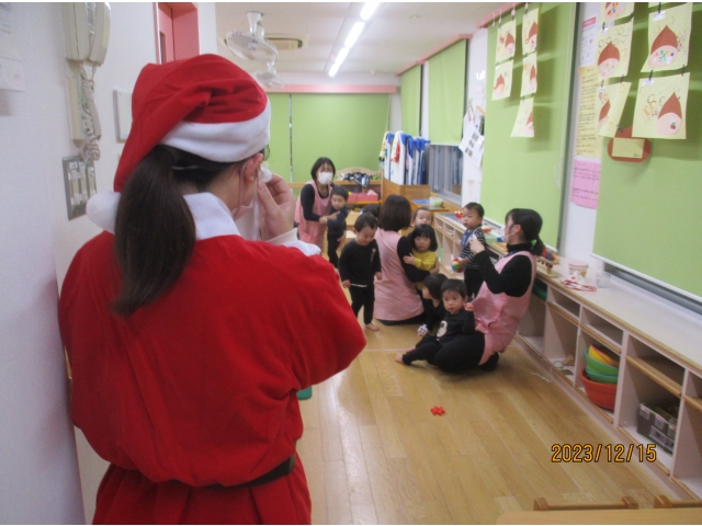 サンタさんだー！！🎅