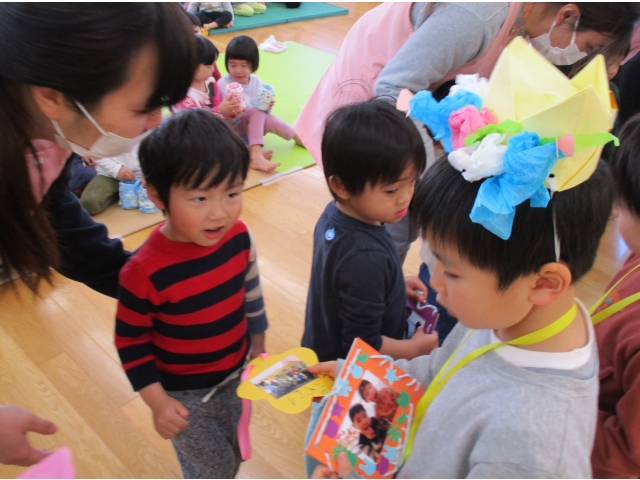 2歳児から写真たてを