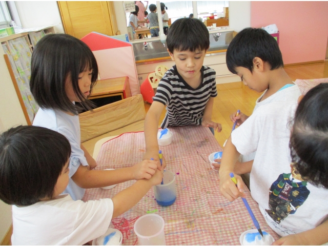 ミックス味のかき氷も作ったよ！