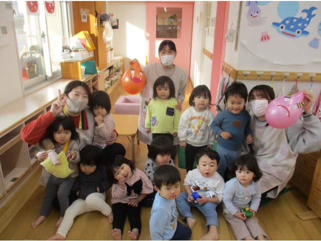 最後は鬼たちと一緒にパシャリ！