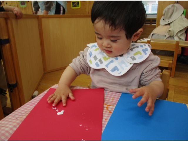 手のひら全体で豪快に！