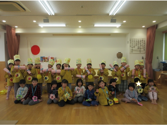 ゆり組からは時間割りを！