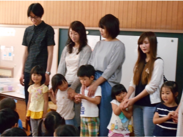 “お当番さんおねがい　　　　　します”“がんばります！”
