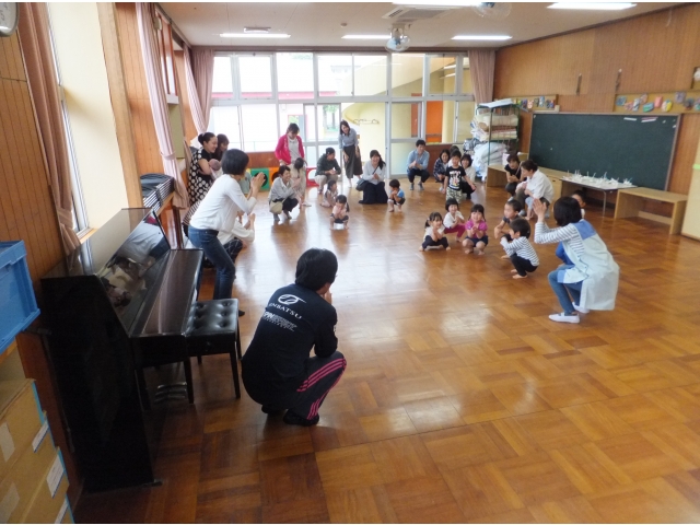 大好きな“たけのこ体操”