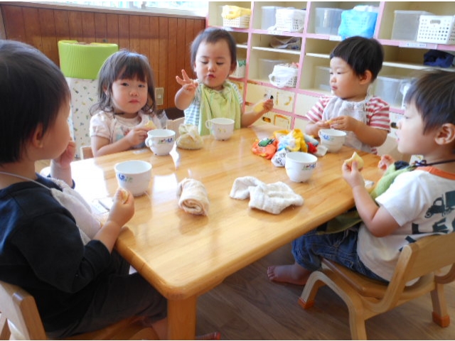 今日のおやつは
なーに？