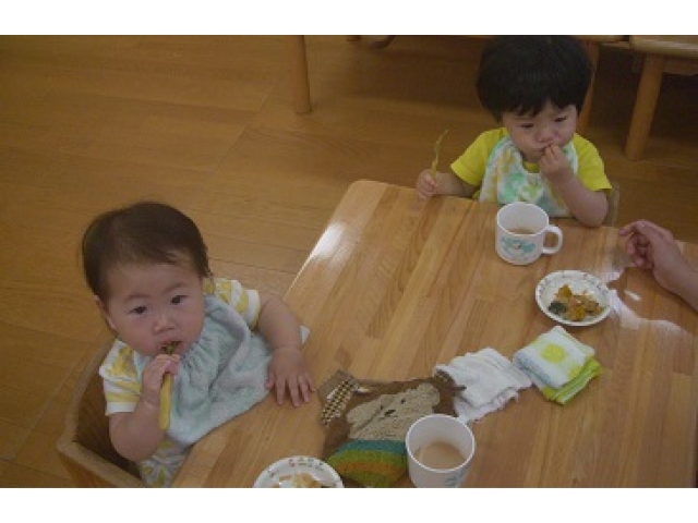 かぼちゃ、
あーん。
