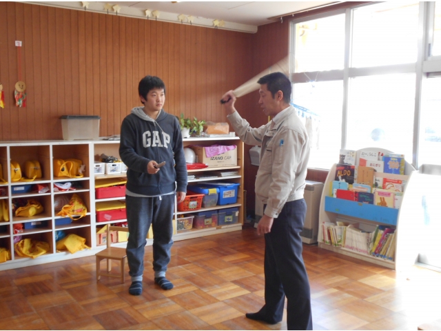 刃物を落とす