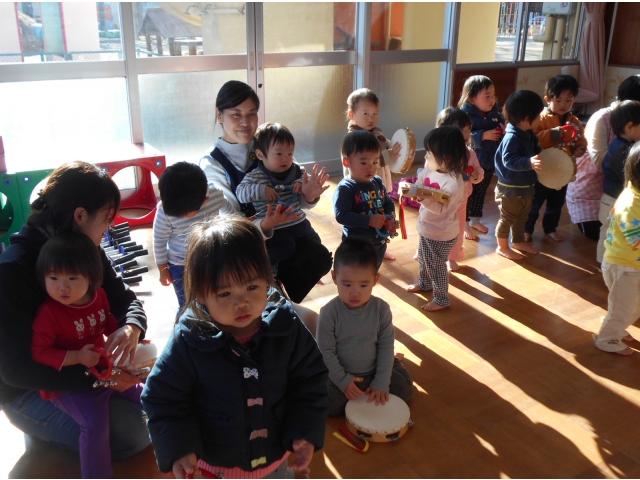 1歳児もたたいてみた！