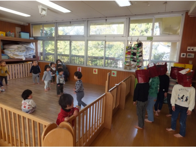 オニの登場にびっくり！