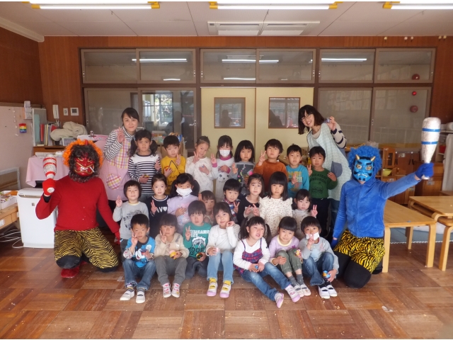 オニと一緒に
きりん組さん！