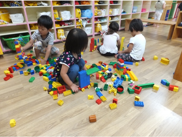ブロックに夢中