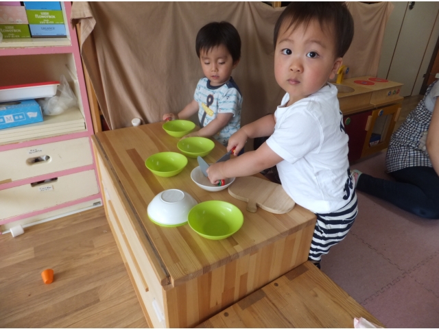 お料理、準備中