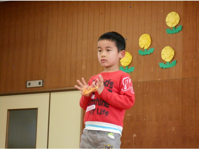 あやとり　
ちょうちょだよ。