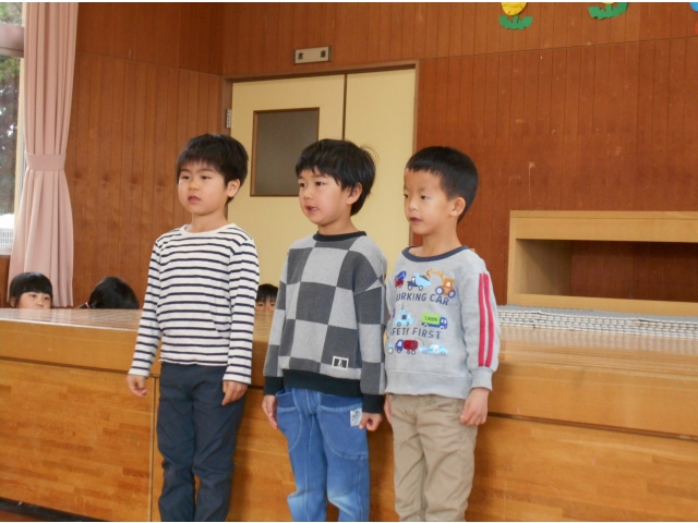 大繩とびをやります。