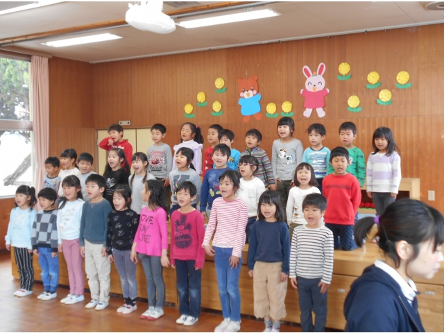 最後は、元気よく
♬ドキドキドン！1年生