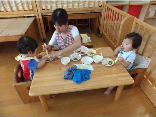 食べたいものを自分で
選んで食べます♡