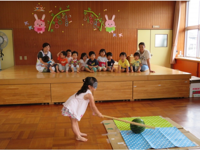 2歳のお友だちが応援に
きてくれました♪
