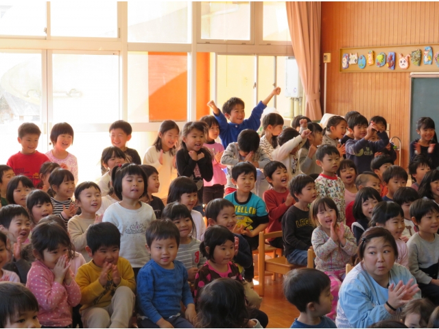 笑ったり、ドキドキしたり
の子どもたちです♡