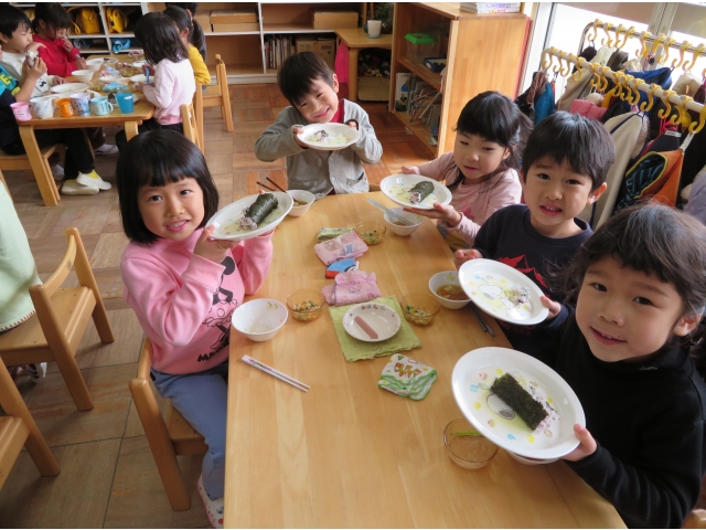 “おいしそうに
できたよ”!(^^)!