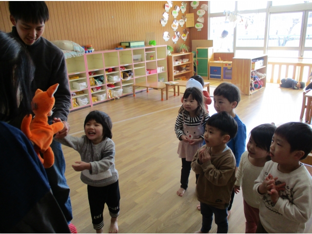 ミーくんがちゅうりっぷ組
にきました♬