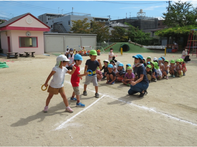 5歳のリレー!
気合が入ります!
