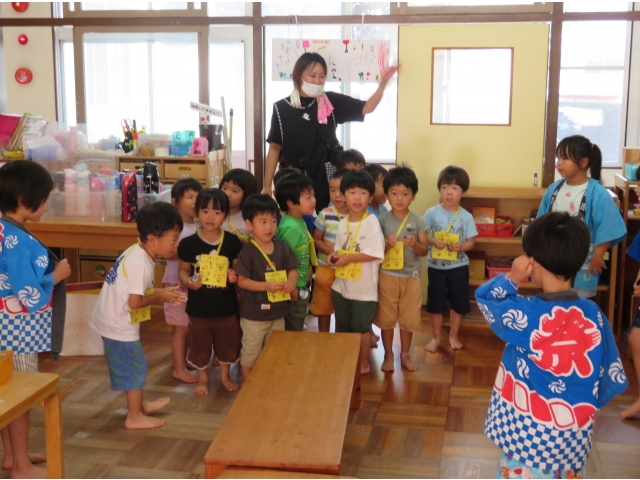 楽しく帰っていくたんぽぽ組のお友だち♪