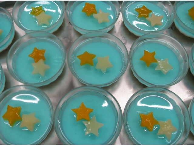 七夕の前日はたなばたゼリー☆彡