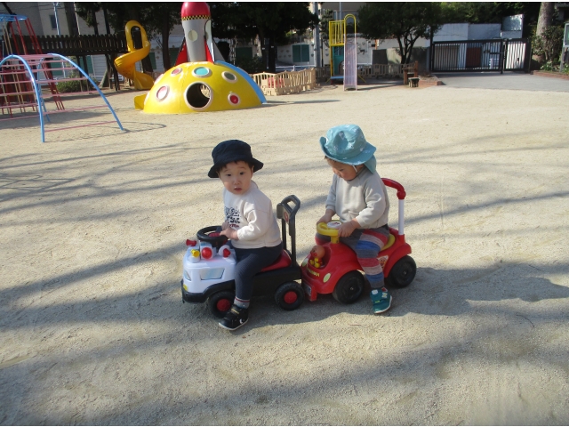 つながって走ったり…