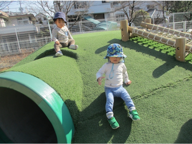 滑るのも上手になったよ。