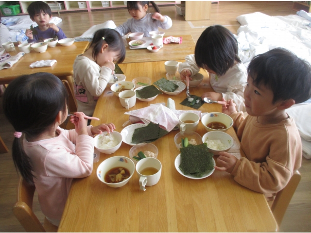 大豆の入った、「鬼除け汁」もおいしいよ♡