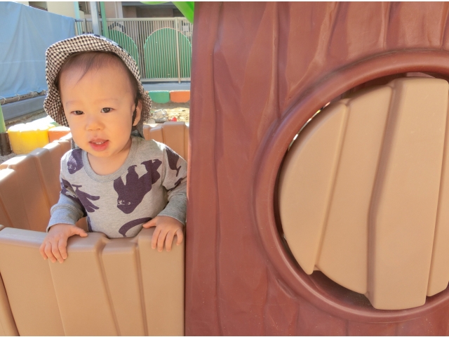 ばぁ！（窓からではありませんでした（笑）