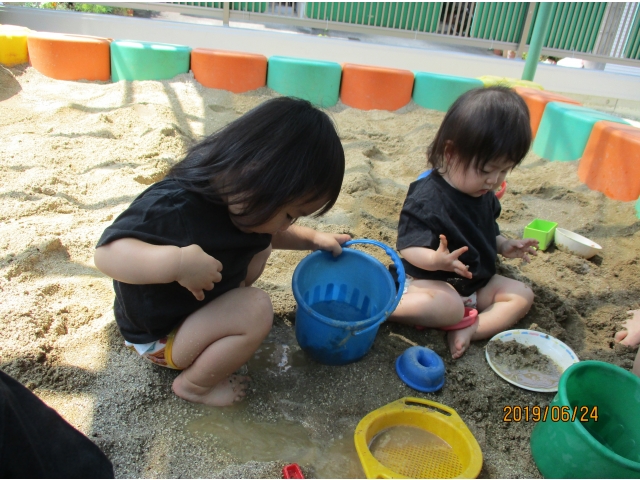 水たまり！