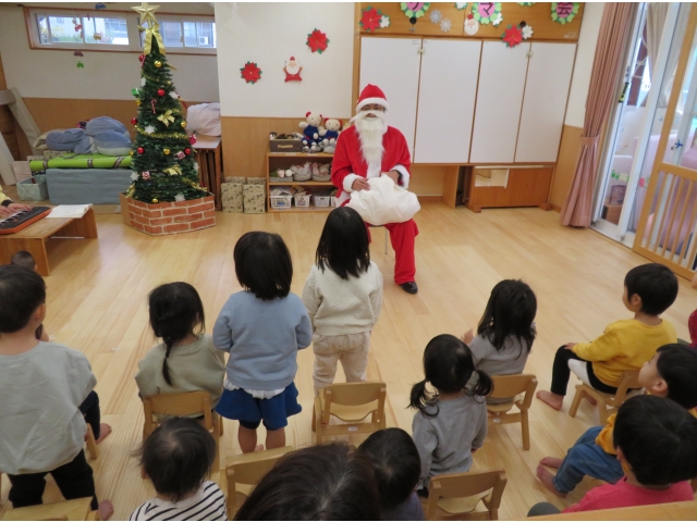 サンタさん登場