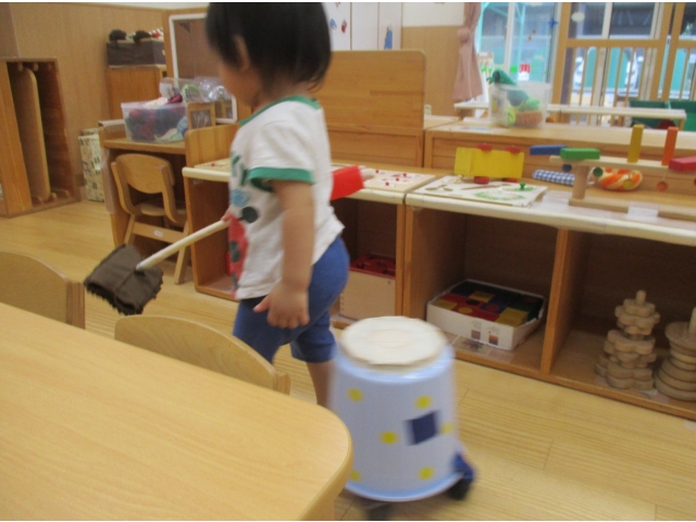 お部屋をきれいにしてくれています