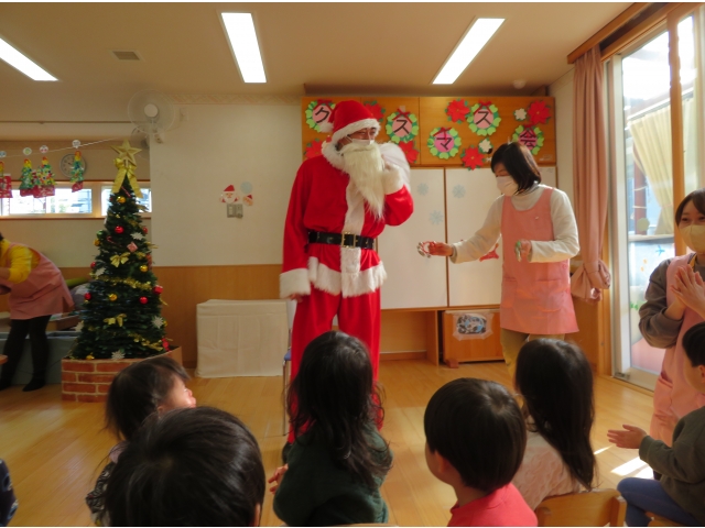 サンタさん登場