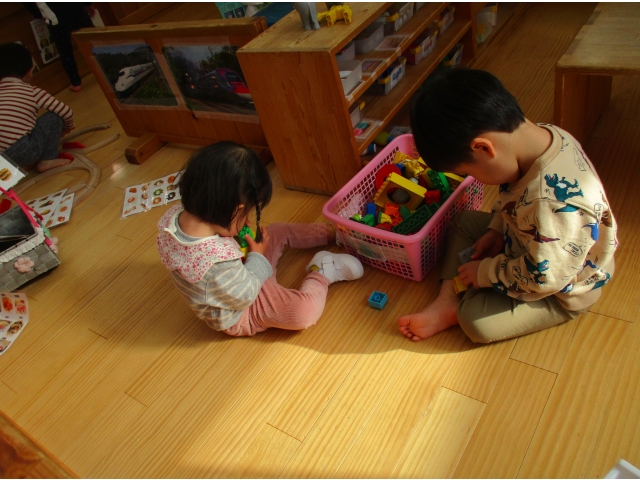 ブロックで作るよ！