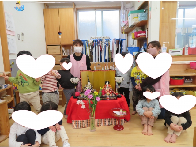 おひなさまと一緒に