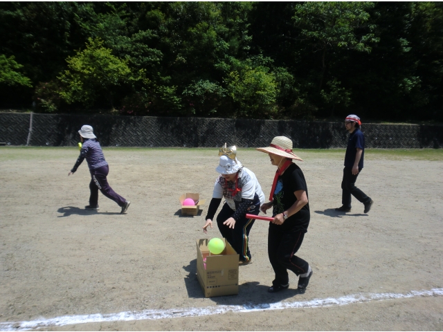 利用者と職員で協力プレーだ！