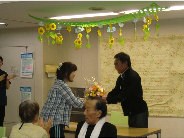 花束の贈呈！