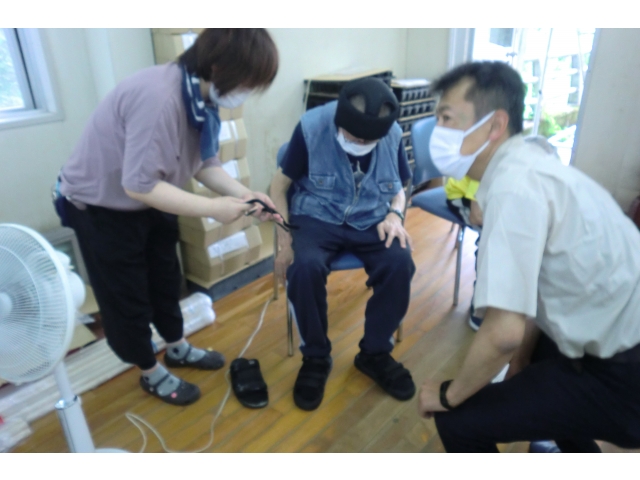 靴選びのアドバイスをもらいました。