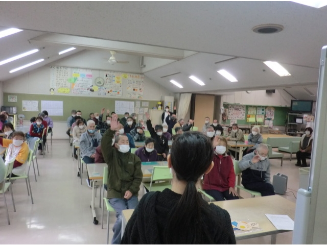 皆さんクイズに積極的に参加