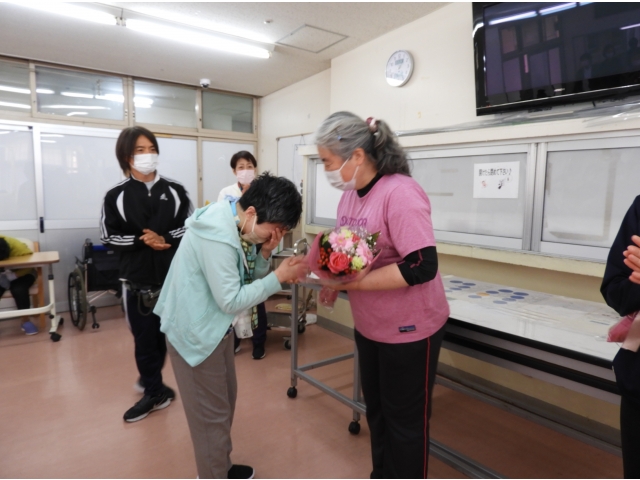 花束贈呈①