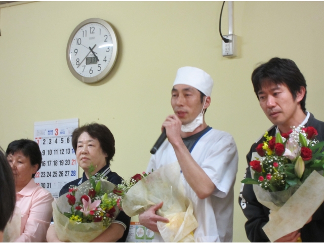 スピーチ中